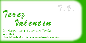 terez valentin business card